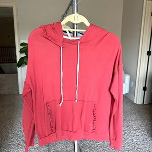 Red tresics girls hoodie
